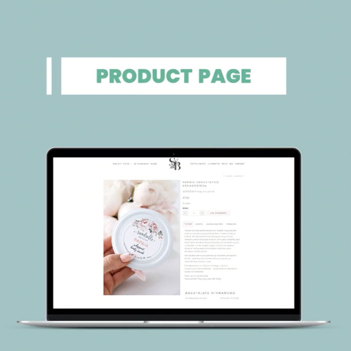 Sandrelle-Beauty-Product-page